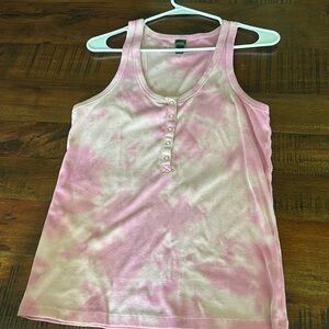 Wild Fable XXL Peach and Pink Tye Dye Tank Top